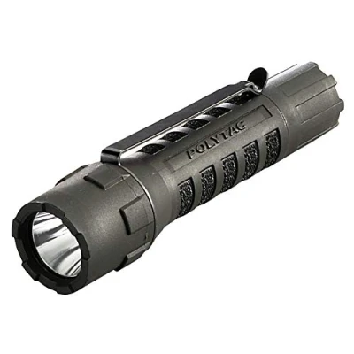 Image de Streamlight 88850 PolyTac 600 Lumen Lampe de Poche Polyvalente en Polymère avec Piles au Lithium CR123A, Noir