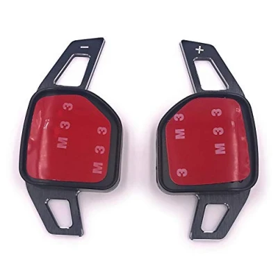 Image de H Customs Bascule Shift Paddle Extension Palettes de Commande Alu noir Type A Compatible avec LEON 5F, à partir 2012, les oscillations CUPRA
