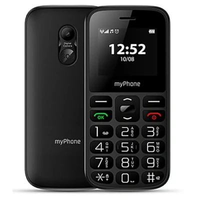 Image de myPhone Halo A, Tastentelefon für Seniorenm das Telefon Oma und Opa, Mobiltelefon Ohne Vertrag, Kamera, Farbdisplay 1,77&quot;, Akku 800 mAh, große Tasten, SOS Taste, Fackel, Radio, Dual SIM, Schwarz