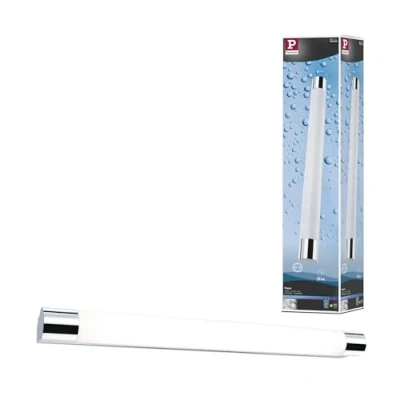 Image de Paulmann 79713 plafonnier LED éclairage miroir Orgon incl. 1x10,5W IP44 plafond Chrome, Blanc salon Métal, Acryl éclair. couloir 3000K, 10.5 W, 10,5W