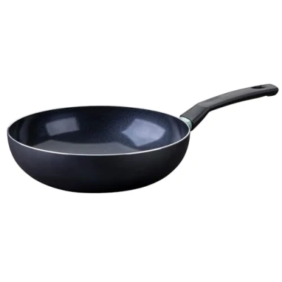 Image de Fackelmann 688126 wok tous feux 28 cm sans PFAS, poêle de cuisson, antiadhésive, feux, induction, Aluminium, Noir, Vert,