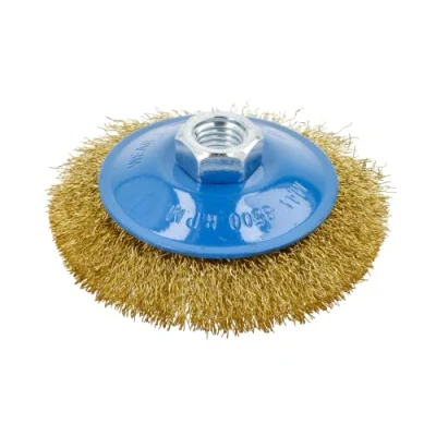 Image de Hogert Technik HT7D722 Brosse abrasive, meuleuse d&#039;angle 100 M14 8500