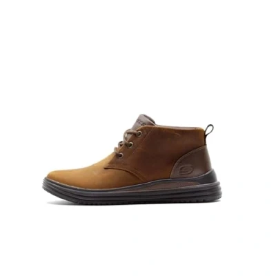 Image de Skechers Homme 204670 CDB Basket, Cuir Brun foncé, 40 EU