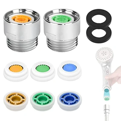 Image de Reforung 2 Pièces Douche Réducteur Limiteurs de débit D&#039;eau Limiteur Réglé Min régulateurs pour pommeau douche, 4L 7L 9L/Min