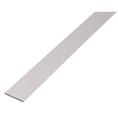 Image de Alberts 471729 Profilé plein plat aluminium, anodisé, couleur argent 1000 x 50 3 mm