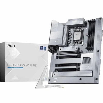 Image de MSI Pro Z890 s WiFi PZ Carte mère, ATX à connecteurs arrière pour processeurs Intel Core Ultra (série 2), LGA 1851 DDR5 Memory Boost (8600 Plus MT OC), PCIe 5.0 x16, M.2 Gen5, Wi FI 7, 2.5G LAN