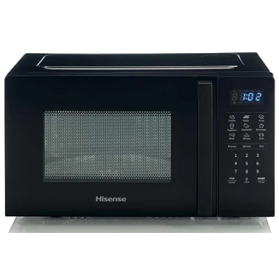 Image de Hisense H20MOBS4HG Four à micro ondes avec contrôle électronique, capacité 20 L, puissance 700 W, fonction gril 800 affichage LED commandes tactiles, couleur noir