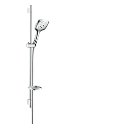 Image de hansgrohe Raindance Select E Set de douche 150 3 jet avec barre Unica&#039;S puro 90 cm et porte savon, chromé, 27857000