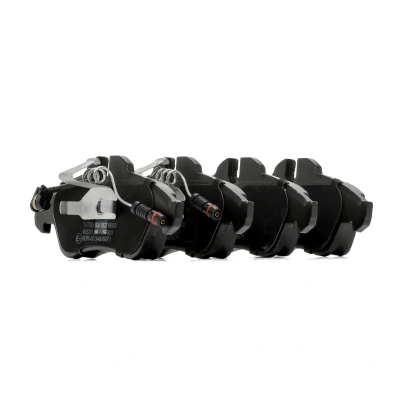 Image de RIDEX 402B1482 Jeu de plaquettes frein Essieu avant contact signal d&#039;usure inclus, préparé pour indicateur avec accessoires