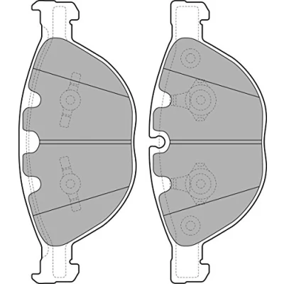 Image de DELPHI LP2041 Jeu de plaquettes frein préparé pour indicateur d&#039;usure avec tôle anti bruit sans accessoires BMW: 5 Berline, Touring, 7