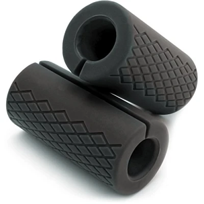 Image de CampTeck U6816 Bar Grip Silicone Épais Barre &amp; Haltères Musculation Augmentez la Taille des Bras, Biceps, Triceps, Avant Bras et Force de Préhension Lot 2