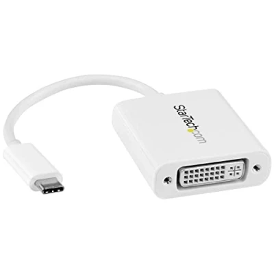 Image de StarTech.com Adaptateur vidéo USB Type C vers DVI M/F Blanc Neuf