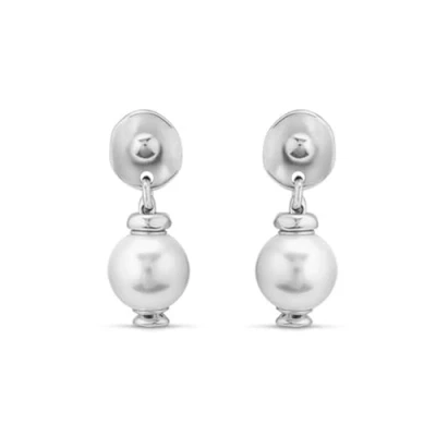 Image de UNOde50 Boucles d’oreilles plaquées argent avec un petit maillon circulaire