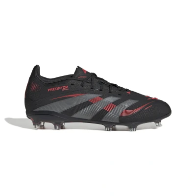 Image de adidas Performance Predator Elite FG Chaussures de foot à crampons pour enfants, Taille: 31.5, Core black grey four lucid red Matière synthétique