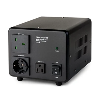 Image de Bronson++ TI 2000 Transformateur 110 Volts Convertisseur USA Toroïdal Watts Entrée/Sortie 220V/110V Réversible Bronson 2000W