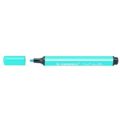 Image de STABILO Feutre coloriage Trio Scribbi Triangulaire Pte Large Bleu azur
