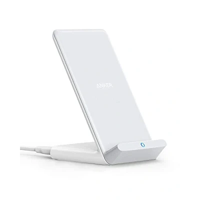 Image de Anker Chargeur Induction iPhone PowerWave Stand 10W, Sans Fil Rapide Certifié Qi pour Samsung Galaxy S9, Compatible Standard 5W 16/15 Pro Plus, Mate 20(chargeur mural non inclus)