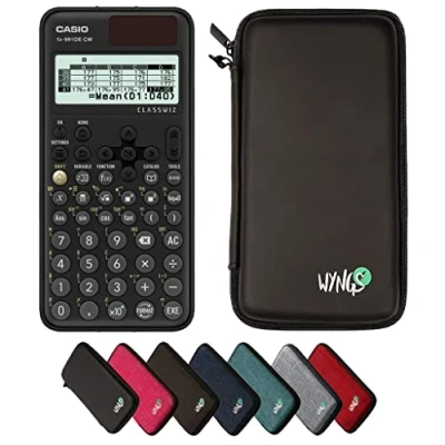 Image de CALCUSO Ensemble de Base Noir avec Calculatrice Casio FX 991DE CW ClassWiz (Allemand)
