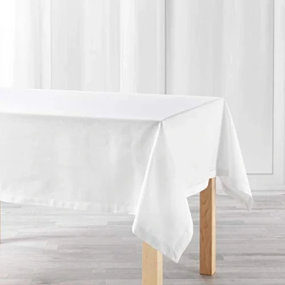 Image de douceur d&#039;interieur Charline Nappe Rectangle, Blanc, 140 x 240 CM