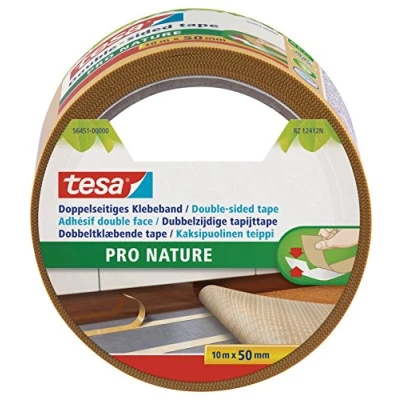 Image de Tesa 564510000011 Fixer Sols Double EcoLogo, Jaune, 10 m x 50 mm