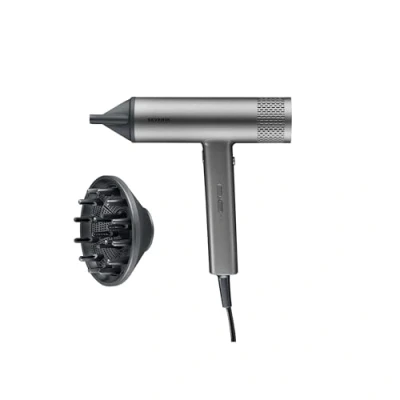 Image de Severin Seche cheveux performant avec moteur BLDC et technologie ionique, sèche diffuseur concentrateur magnétiques, puissant 2 000 W, Gris, HT 0169