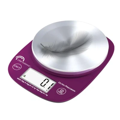 Image de LITTLE balance 8465 Pro Inox 5.1 USB R Ultra précision, sans pile, pèse lettres, recharge USB, Réparable, précision 0.1 g, Prune