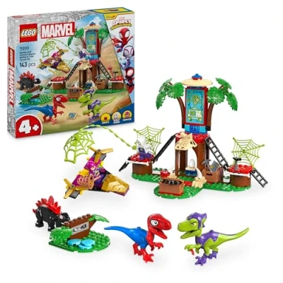 Image de LEGO Marvel Spidey Contre Le Raptor de Gobby à la cabane dans l’Arbre Jeu Construction incluant des Dinosaures Cadeau pour Les Enfants dès 4 Ans et Ses Amis extraordinaires 11200