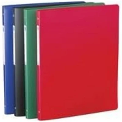 Image de Classeur Neutre A4 Dos 20mm 4 Anneaux Ronds Couverture Polypro Vert