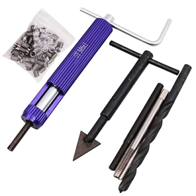 Image de WANGCL Kit de réparation filetage M6 Helicoil 24 pièces en acier inoxydable