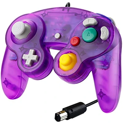 Image de SONVIEE Manette Filaire pour Gamecube,Contr么leur NGC de Gamecube Classique GC Game Cube NGC, Compatible avec Wii U Switch PC Super Smash Bros