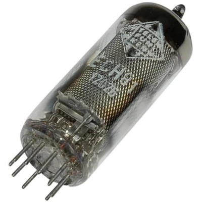 Image de Tube électronique ECH 81 = 6 AJ 8 6I1P Triode heptode 100 V, 160 V 13.5 mA, 11 mA Nombre de pôles: 9 Culot: noval Con