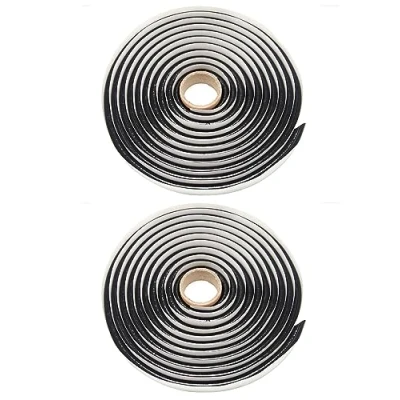 Image de QWORK® Ruban Butyle, 9.5 mm De Diamètre X 4 m, Pour Pare brise Porte Fenêtre Phare Camion Automobile, 2 Pièce