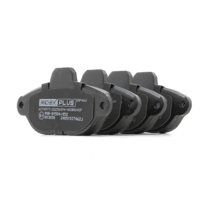 Image de RIDEX PLUS 402B0042P Jeu de plaquettes frein Essieu avant contact signal d&#039;usure inclus FIAT: 500 3 portes, Panda II 5 portes