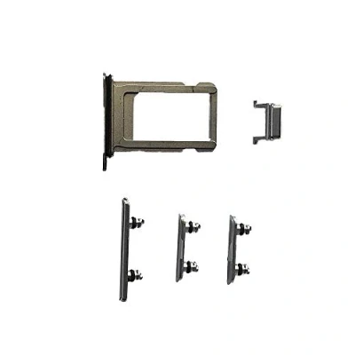 Image de Smartex® Boutons Latéraux Blanc + SIM Carte Tiroir Compatible avec iPhone X