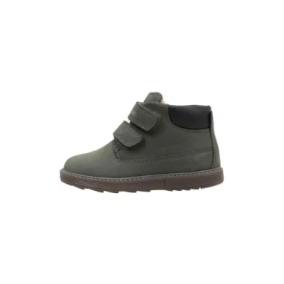 Image de Geox Hynde WPF Unisex Bottines pour enfants, Taille: 26, Dark green cuir et imitation de