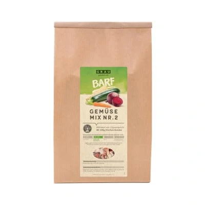 Image de GRAU L’original Mélange No 2 De Légumes Séchés Pour Menus BARF Chiens, Lot 1 (1 x 1,2 kg), Complément Alimentaire Chiens