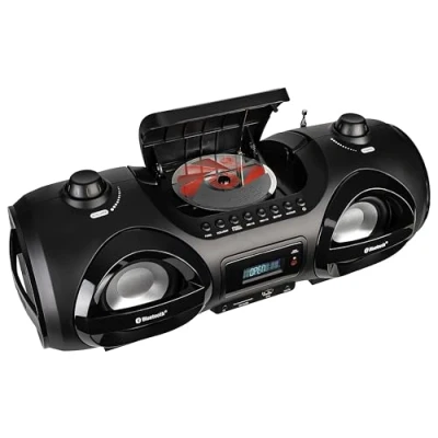 Image de Reflexion CDR900BT Ghetto Blaster FM AUX, Bluetooth, CD, SD, FM, USB Noir