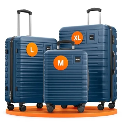 Image de Travely valise Bagage à main de qualité supérieure 55 x 40 20 cm Convient pour Ryanair, Lufthansa, Eurowings, etc. I 36 l avec roulettes douces et serrure TSA pratique,