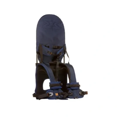 Image de MiniMeis G4 Porte bébé avec support du dos Système de portage pliable pour enfant Jusqu&#039;à 18 kg Bleu, noir