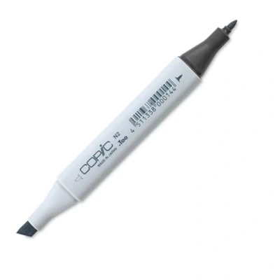 Image de COPIC Classic N 2, Neutral Gray No. Twin Marker avec Une Pointe Moyenne et Fine