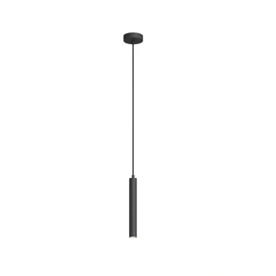 Image de Arcchio Suspension LED Franka, à 1 lampe, Ø 4 cm, noir