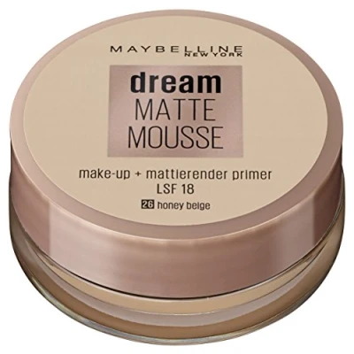 Image de Maybelline New York Dream Matte Mousse Makeup Fond de teint, Femme, Taille: 18 ml, 26 honey beige