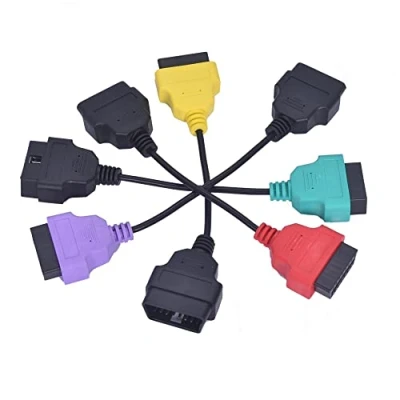 Image de ECUScan OBD OBDII Adaptateurs pour ECU Moteur, airbag, ABS, Direction assistée et Can A1 + A2 A3 A4 Couleur Ensemble