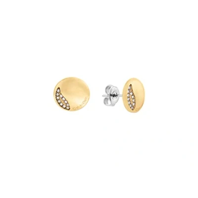 Image de Calvin Klein Clous d&#039;oreilles pour Femme Collection MINIMAL CIRCULAR avec cristaux 35000138