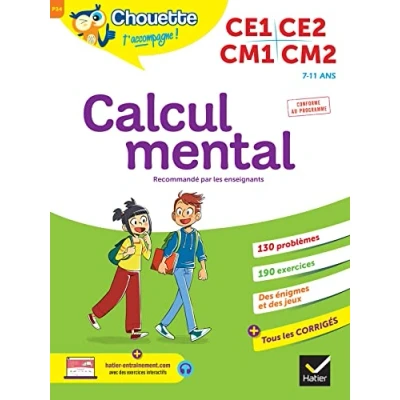 Image de Chouette Calcul mental CE1/CE2/CM1/CM2: cahier d&#039;entraînement recommandé par les enseignants