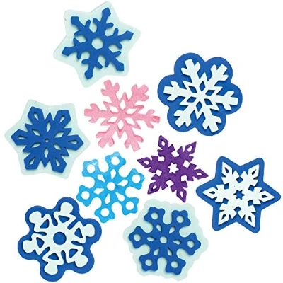 Image de Baker Ross AX405 Tampons En Mousse De Flocons Neige Lot 10, Jeu D&#039;Estampes Pour Enfants, Idéal Les Projets D&#039;Art Et D&#039;Artisanat Enfants