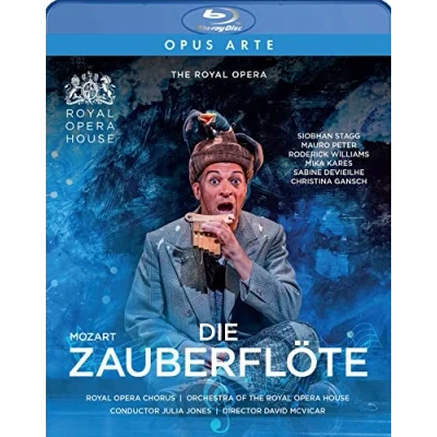 Image de Mozart : La Flûte enchantée. Stagg, Peter, Williams, Kares, Devieilhe, Gansch, Jones, McVicar. [Blu Ray]