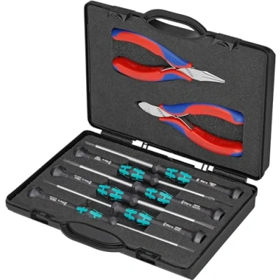Image de Knipex Jeu de pinces électroniques avec outils pour travaux sur composants 00 20 18
