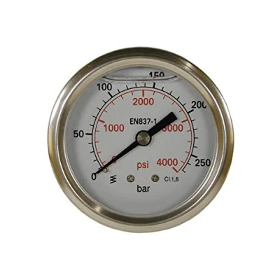 Image de Manometre 63mm 0 250 bar fixation axial 1/4