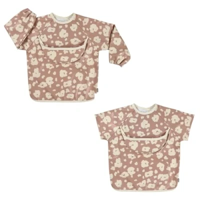 Image de BEABA, Bavoir recuperateur bébé, maternelle, Imperméable, Manches longues détachables, Poche de récupération, Facile à nettoyer, Evolutif, Savannah bloom